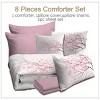 Boersma Spring Floral Comforter Set,8 Pieces Bed in a Bag,Lightweight Comforter Set for Twin Bed(Comforter, Sheets, Pillowcases, Shams&Cushion Cover) - 3 of 4