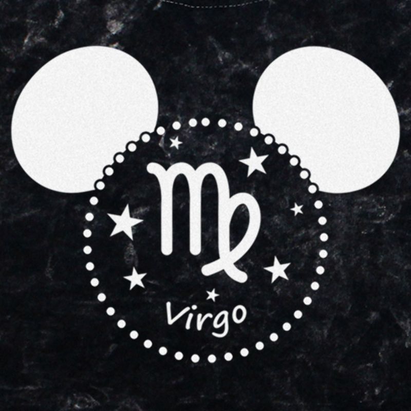 Junior's Women Mickey & Friends Virgo Mousey Silhouette T-Shirt, 2 of 5