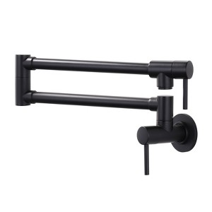 WOWOW Wall Mounted Pot Filler with Double Handle - 1 of 4