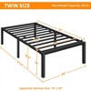 Yaheetech Metal Platform Bed Frame with Heavy Duty Steel Slat Support - 3 of 4
