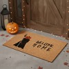 HomeRoots 17" X 29" Natural And Brown Halloween Halloween Welcome Outdoor Coir Door Mat - 2 of 4