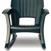 Semco Rockaway Heavy-Duty All-Weather Low Maintenance Easy Assembly Plastic Outdoor Rocking Chair for Deck and Patio, Green (3 Pack) - 3 of 4