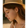 Molenia 14K Gold Plated Heart Earrings for Women, 925 Sterling Silver Hoop Dangle Small Earring Fashion Summer Jewelry Anniversary Birthday Gift - 4 of 4