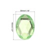 Unique Bargains Acrylic Flat Back DIY Decor Jewelry Oval Gems 10 Pcs - 2 of 4