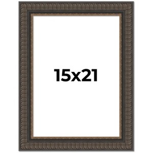 PosterPalooza | Museum Brown Picture Frame - UV Acrylic, Foam Board Backing, Hanging Hardware - 1 of 4