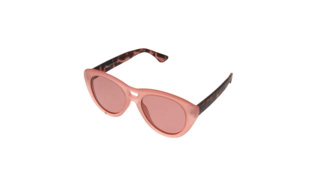 Women&#39;s Tortoise Print Rubberized Plastic Cateye Polarized Sunglasses- All In Motion&#8482; Pink, 2 of 5, play video