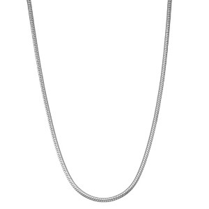 Giorgio Di Vicenza Sterling Silver 2.1mm Snake Chain Necklace - 1 of 2