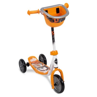 Huffy 78848 Star Wars BB8 Preschool Toddler Kick Scooter with Storage Basket, Orange
