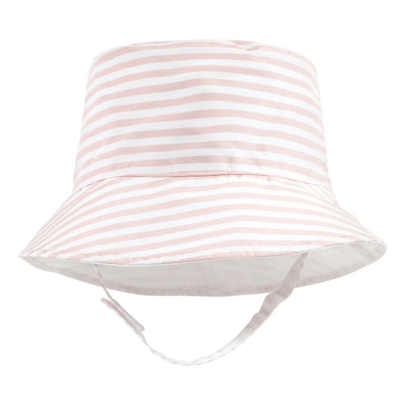 Hudson Baby Infant Girl Sun Protection Hat, Oranges Stripe, 5 of 8