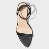 Women's Morrigan Single Band Ankle Strap Heels - A New Day™ Black - 3 of 4