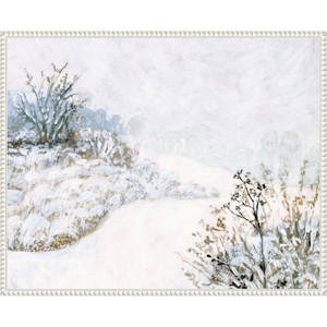 Amanti Art 28"x23" Frozen River Study II by Victoria Borges Framed Canvas Wall Art Print - 1 of 4