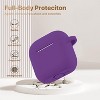 BONGEEK Silicone Apple Airpods 4th Generation - VOTILE 2027 Bling Cover with Keychain, Earbuds Charging Accessory for Women Girls -Dark Purple - 2 of 3