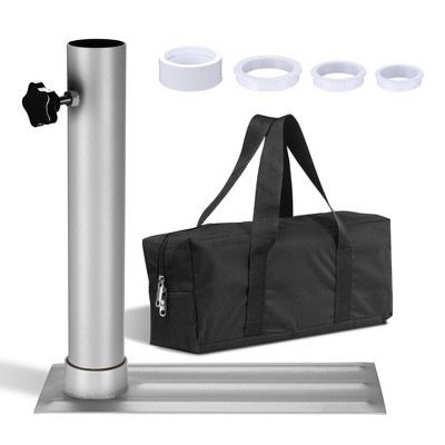 Yescom 2.48" D. Metal Tire Mount Tailgate Wheel Stand Flag Pole Pole Holder 25' 20' FT