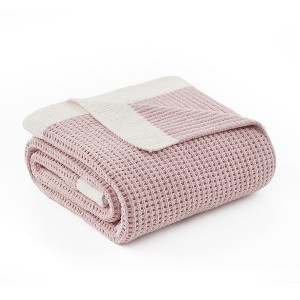 Amelie Home Reversible Chenille Knit Throw Blanket – Soft, Lightweight & Cozy - 1 of 4