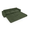 112.6" Corduroy L-Shaped Modular Floor Sectional Sofa Left Chaise - 2 of 4