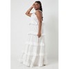 June + Vie by Roaman's Women's Plus Size Eyelet Tiered Maxi Dress - 4 of 4