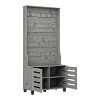 Galano Brantford Hall Tree with Bench and Shoe Storage in Knotty Oak, Gray, Dusty Gray Oak - 4 of 4