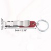 Unique Bargains Stainless Steel ABS Nail Clippers Portable Nail Clipper Kit for Nail Care Silver Tone Red 1 Pc - 4 of 4