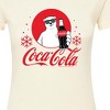 Women's - Coca-Cola - Polar Bear Circle With Snowflakes Fitted Graphic T-Shirt - 2 of 3