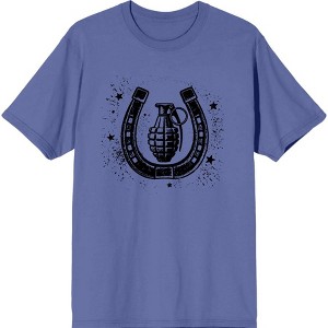 Horseshoe & Hand Grenade Adult Crew Neck Short Sleeve Tee - 1 of 3