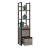 PAGED Tall Bookcase Versatile Book Shelf Modern Storage Shelves with Doors and Sturdy Metal Frame for Personalized Storage - 2 of 4