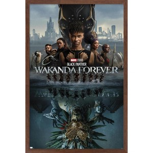 Trends International Marvel Black Panther: Wakanda Forever - One Sheet Framed Wall Poster Prints - 1 of 4