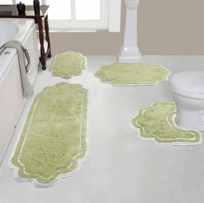 Allure Collection Cotton Tufted Bath Rug Set Set of 4 - Home Weavers