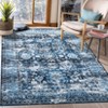 Vintage Floral Print Living Room Rugs, Washable Soft Non Slip Bedroom Carpet, Low Pile Floor Rugs for Dining Room - 2 of 4