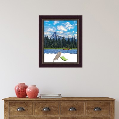 Classic Gold and Espresso Wood Wall Frame 16x20