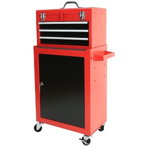 NicBex Detachable 3-Drawer Rolling Tool Chest Tool Cart with Wheels and Storage Cabinet for Garage Workshop - 1 of 4