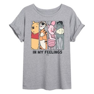 Women's - Winnie The Pooh - In My Feelings Oversized Graphic T-Shirt - 1 of 4