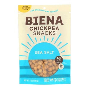 Biena Chickpea Snacks - Sea Salt - Case of 8 - 5 oz - 1 of 3