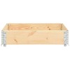 vidaXL Pallet Collar 39.4"x39.4" Solid Pine Wood - 3 of 4