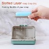 Bar Soap Holder Dish 3 Pack, Travel Soap Case with Lid for Gym, Camping Essentials, Hiking, Travel Size Toiletries - 2 of 4