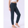 INSPIRE CHIC Womens Cotton Pajamas Drawstring Elastic Waist Striped Pants with Pockets - 2 of 4