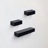 AZL1 Life Concept Bookshelf Floating Wall Shelf Wall Mounted Wood Shelves Hanging Wall Decor Home Room Coffee Shop, Black, 18.11"*4.92"*1.97" - 4 of 4