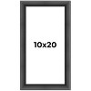 PosterPalooza | Panoramic Refined Black Picture Frame - UV Acrylic, Foam Board Backing, Hanging Hardware - 2 of 4