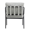 CAVINAS Modern Accent Chair with Wooden Arms,High-Density Foam Sitting Chair for Living Room,Bedroom,Office - 4 of 4