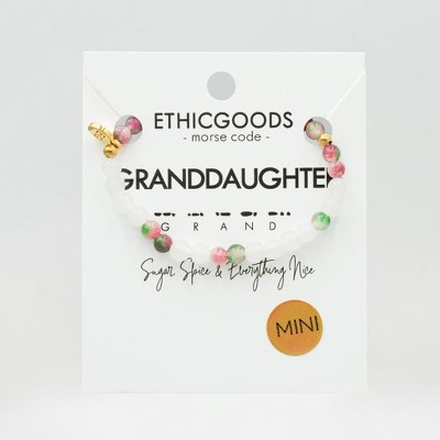 ETHIC GOODS Girl's 4mm Morse Code Bracelet MINI [GRANDDAUGHTER] - image 2