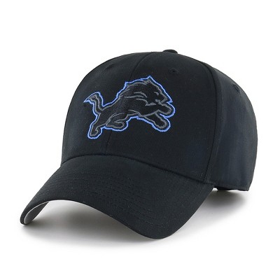 all black detroit lions hat
