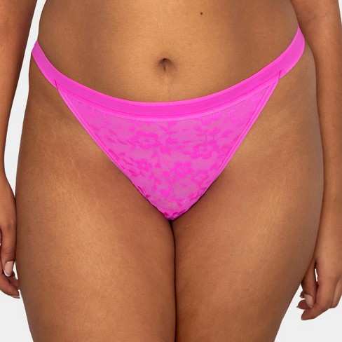 Curvy Couture Women's Plus Size No-show Lace G-string Panty Flirt Xxl :  Target