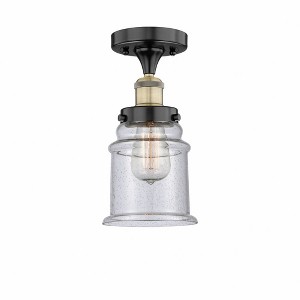 Canton - 1 Light Semi-Flush Mount In Industrial Style-11 Inches Tall and 6 Inches Wide - 1 of 1