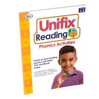 Didax Unifix Reading Phonics Activities Book, Grade 1 to 2