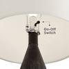 360 Lighting Adelis 31" Tall Pyramid Large Modern End Table Lamp Textured Black Finish Single White Shade Living Room Bedroom Bedside Nightstand House - 3 of 4