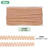 Unique Bargains Polyester Woven Lace Gold Edge Trim Lace Ribbon 1 Pc - 3 of 4