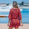 Women's Lace Up Leopard Print Romper - Cupshe - 4 of 4