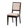 Baxton Studio Noe Modern Sand Fabric and Dark Brown Finished Wood 5-Piece Dining Set - 3 of 4