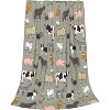 Boston Terrier Dog-patterned Blanket,measuring ,soft to the touch,thick and warm, a versatile piece for bedrooms and living rooms. - 2 of 4