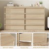 Drawer Dresser for Bedroom, Double Dresser Organizer with Drawers, Wooden Chest of Drawers for Living Room, Hallway - 4 of 4