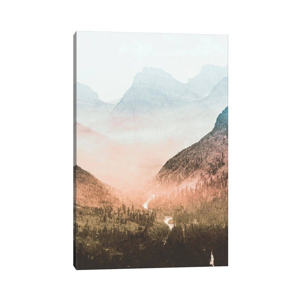 Photos - Other Decoration 18" x 12" x 1.5" Blue Sunrise Mountain Adventure at Glacier National Park